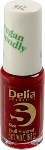 Delia Delia Cosmetics Vegan Friendly Emalia do paznokci Size S nr 216 Cherry Bomb 5ml 1