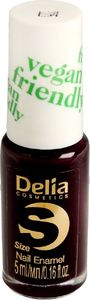 Delia Delia Cosmetics Vegan Friendly Emalia do paznokci Size S nr 225 Black Berry 5ml 1