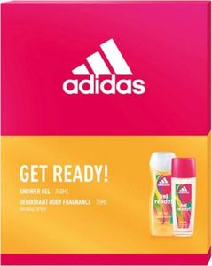 Adidas Get Ready żel pod prysznic 250ml+deo naturalny spray 75ml 1