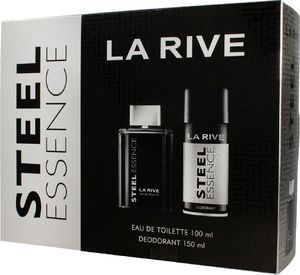 La Rive Zestaw dla mężczyzn Steel Essence woda toaletowa 100ml+deo spray 150ml 1