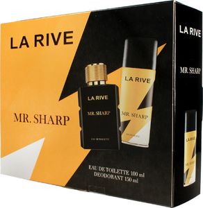La Rive Zestaw dla mężczyzn Mr.Sharp woda toaletowa 100ml+deo spray 150ml 1