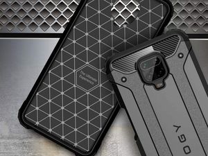 Alogy Alogy Etui na telefon Hard Armor do Xiaomi Redmi Note 9S/ Pro/ Max szare uniwersalny 6