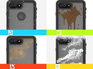 Alogy Etui na telefon Alogy wodoodporne Waterproof IP68 do iPhone 7/8 Plus uniwersalny 4