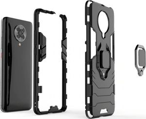 Alogy Alogy Etui na telefon Stand Ring Armor do Xiaomi Poco F2 Pro czarne uniwersalny 6