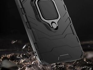 Alogy Alogy Etui na telefon Stand Ring Armor do Xiaomi Poco F2 Pro czarne uniwersalny 8