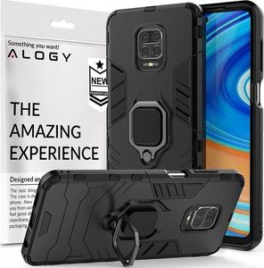 Alogy Alogy Etui na telefon Stand Ring Armor do Redmi Note 9S/ Pro/ Max czarne uniwersalny 1