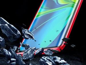 Dr.Fit Etui na telefon magnetyczne Dr.Fit szklane do Xiaomi Mi 10/Pro Czerwone uniwersalny 3