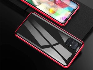 Dr.Fit Etui na telefon magnetyczne Dr.Fit szklane do Samsung Galaxy A71 Czerwone uniwersalny 4