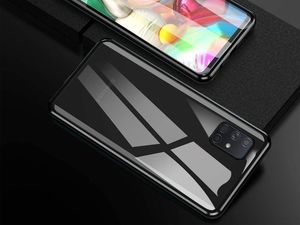 Dr.Fit Etui na telefon magnetyczne Dr.Fit szklane do Samsung Galaxy A71 Czarne uniwersalny 4