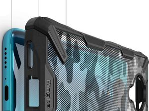 Ringke Ringke Fusion X Etui na telefon do Pocophone F2 Pro/Redmi K30 Pro Black uniwersalny 3