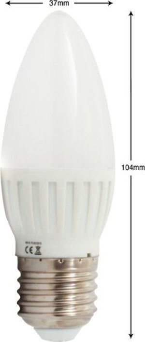 Abilite Żarówka E27 "ŚWieczka-mleczna" B.Ciepły, 5W/230V 350lm kąt św. 250Â° (RETRO) C37 (5901583546419) 4