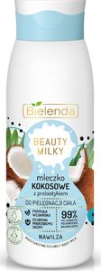 Bielenda Bielenda Beauty Milky Mleczko Kokosowe z prebiotykiem do pielęgnacji ciała - nawilża 400ml 1