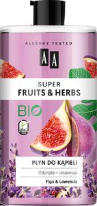 AA Super Fruits & Herbs Płyn odprężająco uspokajający figa i lawenda 1