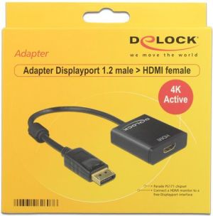 Adapter AV Delock DisplayPort - HDMI czarny (62607) 2