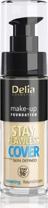 Delia Cosmetics Stay Flawless Cover Podkład kryjący 16H nr 502 Natural, 30ml 1