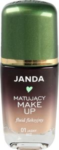 Janda Make-up matujący fluid fleksyjny nr 01 jasny beż 1