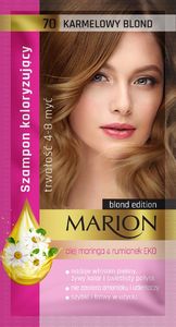Marion Marion Szampon koloryzujący 4-8 myć nr 70 Karmelowy Blond 40ml 1