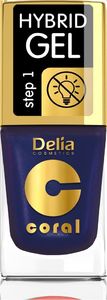 Delia Delia Cosmetics Coral Hybrid Gel Emalia do paznokci nr 63 Perłowy Fiolet 11ml 1