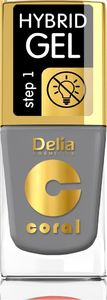 Delia Delia Cosmetics Coral Hybrid Gel Emalia do paznokci nr 59 Stalowy 11ml 1