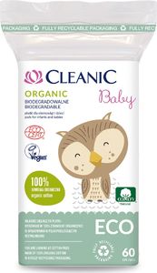 Cleanic Cleanic Baby Eco Płatki dla niemowląt i dzieci Organic - biodegradowalne 1op.-60szt 1