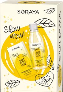 Soraya SORAYA_SET Just Glow nawilżający krem do cery normalnej 50ml + złuszczający tonik rozświetlający 150ml 1