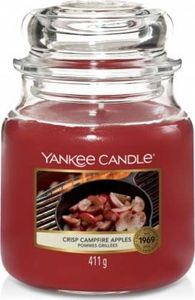 Yankee Candle YANKEE CANDLE_Med Jar średnia świeczka zapachowa Crisp Campfire Apples 411g 1