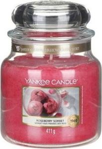 Yankee Candle YANKEE CANDLE_Med Jar średnia świeczka zapachowa Roseberry Sorbet 411g 1