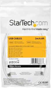 Kabel USB StarTech USB-C - USB-C 2 m Biały (RUSB2CC2MW) 4