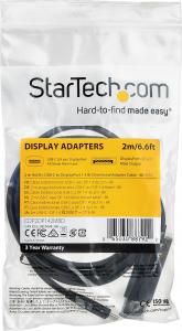Kabel USB StarTech USB-C - DisplayPort 1.4 m Czarny (CDP2DP142MBD) 5