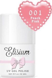 Elisium UV Gel Polish lakier hybrydowy do paznokci 001 Peach Pink 8ml 2