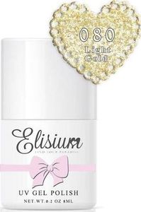 Elisium ELISIUM_UV Gel Polish lakier hybrydowy do paznokci 080 Light Gold 8ml 2