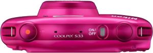 Aparat cyfrowy Nikon Coolpix S33 Różowy + Plecak (VNA852K001) 5