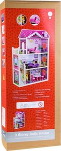 Jokomisiada DUŻY Drewniany domek dla LALEK BARBIE meble (ZA2122) 15