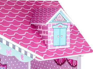 Jokomisiada DUŻY Drewniany domek dla LALEK BARBIE meble (ZA2122) 5