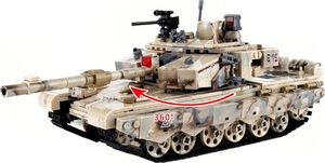 Jokomisiada Klocki czołg 99+wieża kontrolna 1340el. (ZA3472) 3