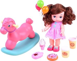 Jokomisiada Lalka bobas + KONIK NA BIEGUNACH akcesoria ZA2927 2