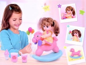 Jokomisiada Lalka bobas + KONIK NA BIEGUNACH akcesoria ZA2927 7