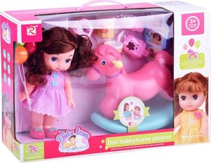 Jokomisiada Lalka bobas + KONIK NA BIEGUNACH akcesoria ZA2927 9