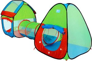 Jokomisiada Ogrodowy Namiot z Tunelem kolorowy domek ZA1025 (ZA1025) - 166633 1