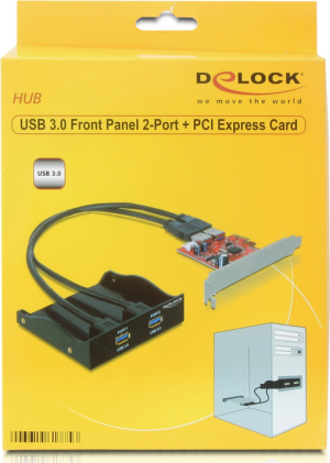 Delock Front Panel 3.5Cala 2 x USB 3.0 + PCI Kontroler (61775) 3