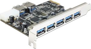 Kontroler Delock PCIe 2.0 x1 - 7x USB 3.0 (89355) 1