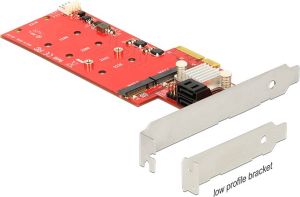 Kontroler Delock PCIe 2.0 x4 - 2x M.2 key B + 2x SATA III (89379) 1
