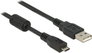 Kabel USB Delock USB-A - microUSB 1 m Czarny (82299) 1