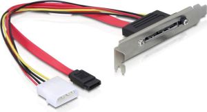 Delock Adapter SATA zewnętrzne na SATA dane + Molex, PCI slot (65047) 1