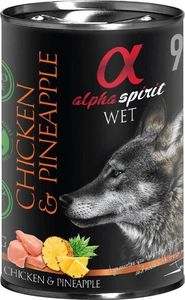 Alpha Spirit Alpha Spirit - mokra karma dla psa, kurczak z ananasem 400 g 1