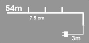 Lampki choinkowe ASJ Commerce 720 LED białe ciepłe 8