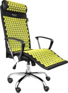 4fizjo Mata do akupresury z kolcami + poduszka 130x50 (czarno-żółta) 5