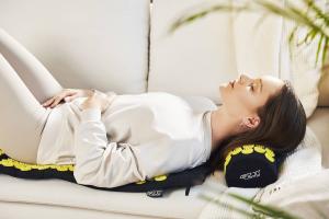 4fizjo Mata do akupresury z kolcami + poduszka 130x50 (czarno-żółta) 7