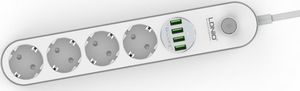 Listwa zasilająca LDNIO przeciwprzepięciowa 4 gniazda 2 m biała (SE4432) 6