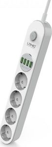 Listwa zasilająca LDNIO przeciwprzepięciowa 4 gniazda 2 m biała (SE4432) 4